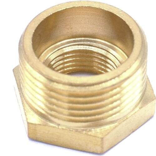 Brass Reducer 3/4" BSP Male Thread to 3/8" BSP Female Thread Reducing Bush adapter Fitting Gas Air Water Fuel