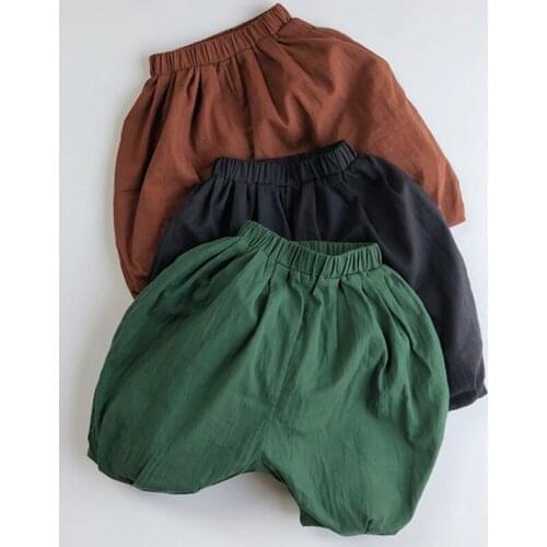 Summer Childrens Clothing Korean Style Kids Casual Fashion Shorts Baby Boys Girls Cotton Soft Pants