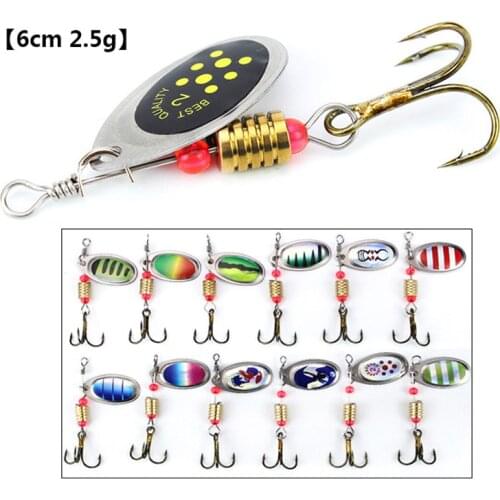 Metal Fishing Lures 10pcs 2.5g Spoon Lure Spinner Bait Fishing Tackle Hard Bait Spinner Bait Isca Squid Artificial Spinnebait