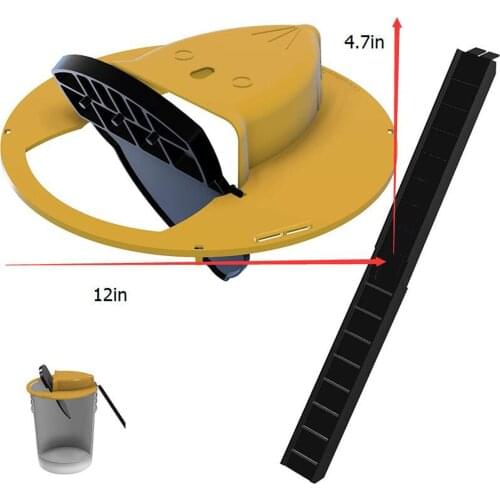 Z20 Reusable Smart Flip and Slide Bucket Lid Mouse trap Humane Or Lethal Trap Auto Reset Rat Door Style Multi Catch Dropship