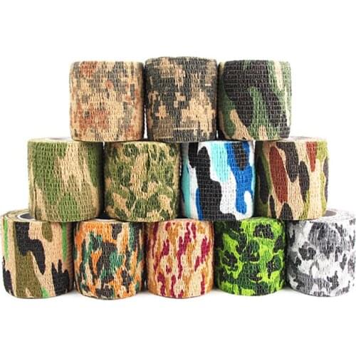 Non-adhesive self-adhesive stretchable non-woven outdoor camouflage tape hunting camouflage Bicycle STICKER