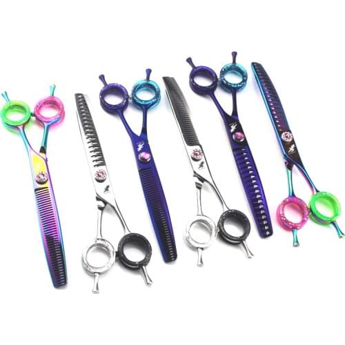 "7.0 Inch Pet Hairdressing Scissors Stainless Steel Type Model Number Handle Material Size Blade Material Teeth Total Length"