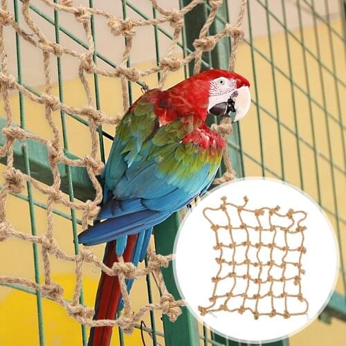 Durable Parrot Hamster Climbing Net Bird Hanging Bed Swing Rope Net