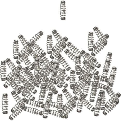 100x Barbed Hook Spring Stainless Steel Fishing Weedless Spring Accessories Centering Pin Spring Twist Locks Fishing Hook