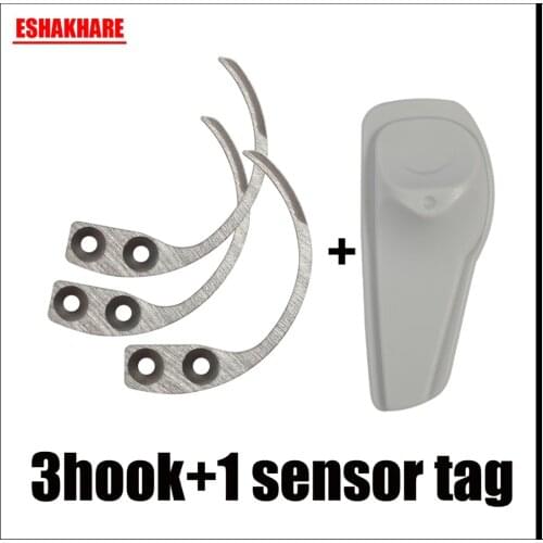 Security hook detacher 3 piece for 58Khz super eas tag 3 key detacher and 1 sensor tag eas systems