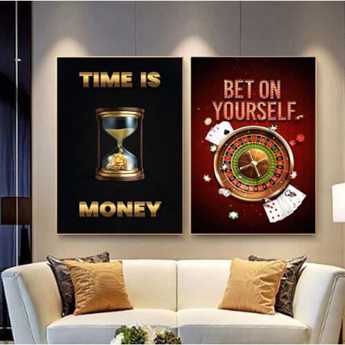 Modern Wall Art Motivational Canvas Painting on The Wall Art Posters Prints Inspirational Wall Pictures for Office Bedroom Decor