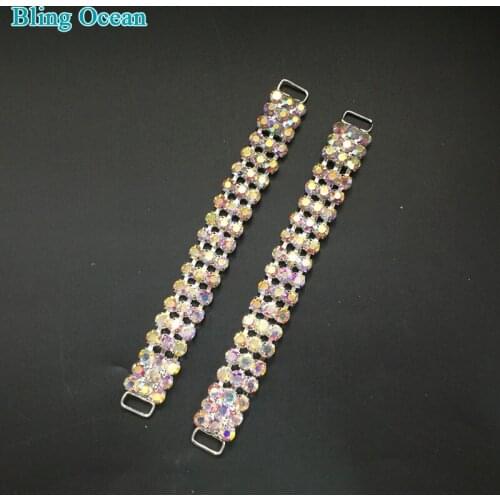 Excellent Quality Rhinestone Long Big Bikini Connectors Metal Chain For NPC Competition Bikini r Swimsuit Contest