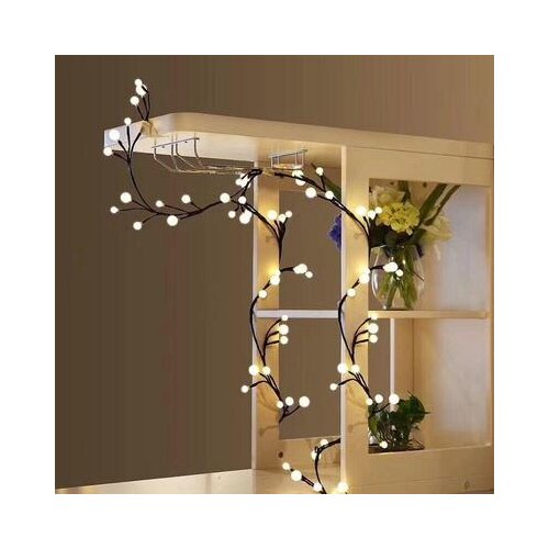 Solar Power Tree Lamp LED lamp Home Decoration Tree vine lamp String Light Drop shipping 2.5M 60 Leds