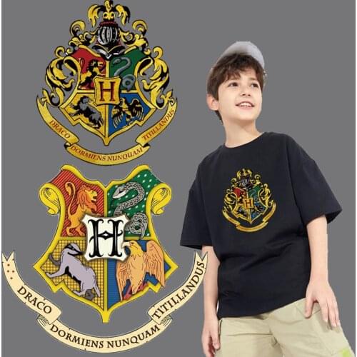 Iron on transfesr for clothing termoadhesivos thermo stickers heat transfer magic academy Patch kids boy T shirt cosplay patch