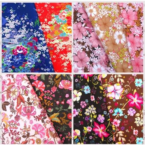 Polyester/PVC coated Waterproof Fabric for bag,handmaking - Flower collection (G04)