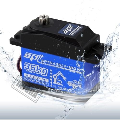 Waterproof 30KG 25KG Large Torque Digital Servo SPT 5425LV 5435LV for 1/10 Scale RC Crawler Car RC Model