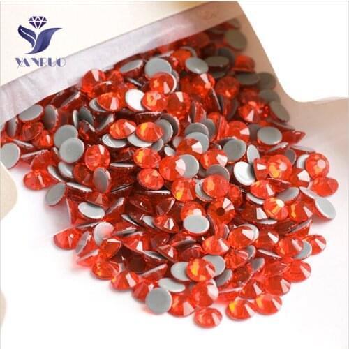 YANRUO 2058HF SS16 Hyacinth 1440Pcs Iron On Hotfix Rhinestone Strass Flatback Crystal Stones For Clothes Decoration