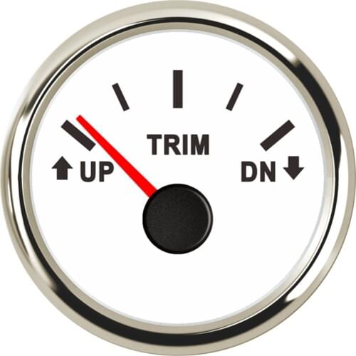 1pc 52mm Up to Dn Trim Gauges Tuning 0-190ohm Trim Meters Waterproof 9-32vdc Balance Sheet for Auto Truck Boat