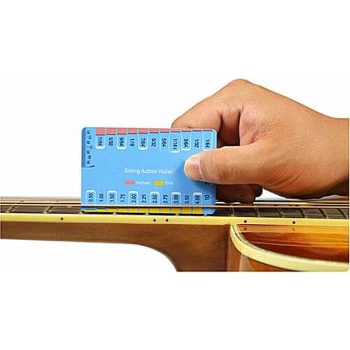1PC Guitar String Action Gauge String Pitch Ruler Measuring Tool for Bass Classical Electric Acoustic Guitar Tools Parts Rulers