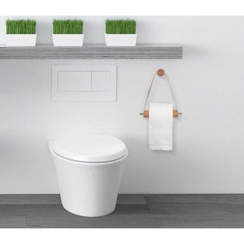 1PC Toilet Paper Towel Holder Shelf Roll Paper Holder Self Adhesive Free Punch Tissue Hanger Rack Kitchen Bathroom Accessories