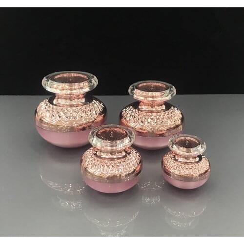 5g/10/30/50g Empty Cosmetic Jar Makeup Container High-grade Acrylic Pink Bottle Cosmetics Refillable Bottle Face Cream Bottle