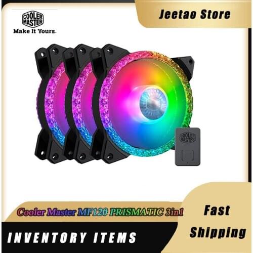Cooler Master MF120 PRISMATIC 3in1 KIT Addressable ARGB New Product 12cm Chassis Silent Fan Diamond Light Effect CPU Cooling