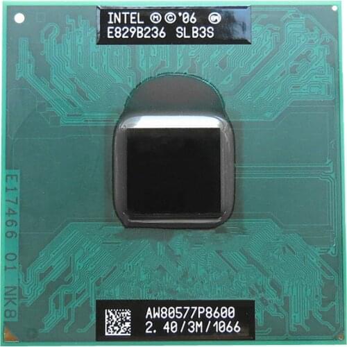 Free Shipping Laptop cpu P8600 Core2 Duo CPU P8600 3M Cache, 2.40GHz, 1066MHz FSB