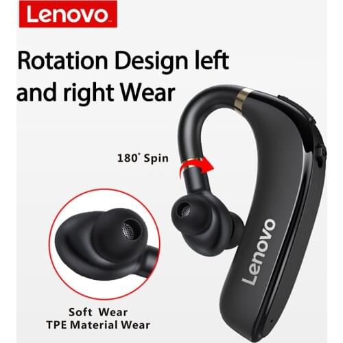 Lenovo HX106 Ear Hook Headphones Wireless Bluetooth 5.0 Earbud HiFi Sound Quality Sport Headset Waterproof With Microphone
