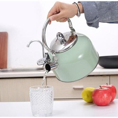 Stainless Steel Coffee Tea Kettle Gas Teapot 2.5L Whistling Kettle for Gas Stove All Stovetops