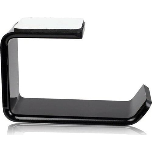 Headphone Holder Acrylic Black Wall Hanger PC Monitor Stand Durable Headphone Accessories Headset Hanger PC Monitor Holder Stand