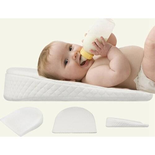 Baby Anti-Spit Milk Wedges Pillow Newborn Reflux Slow Memory Foam Sleeping Pillows Infant Crib Inclines Mattress Position