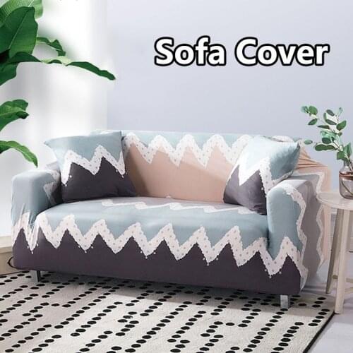 Sofa Covers for Living Room funda Chair Couch protector Home Decor 1/2/3/4-seater Slipcover Square lattice print Stretch Elastic