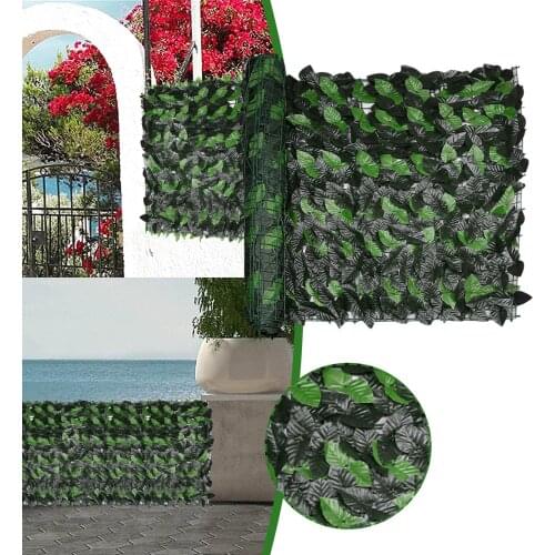 Fence Balcony Screen Fence Panel Artificial Plant Decorative Fences For Indoor Fake Simulation Wall Hanging Plants Home