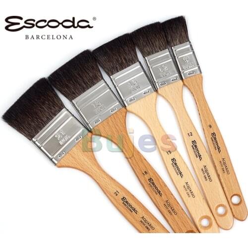 Escoda Aquario Artist Watercolor Brush,Pure Squirrel Watercolor Pen,Rrow Brush 2032Series,Artist Quality,For Adult and Student