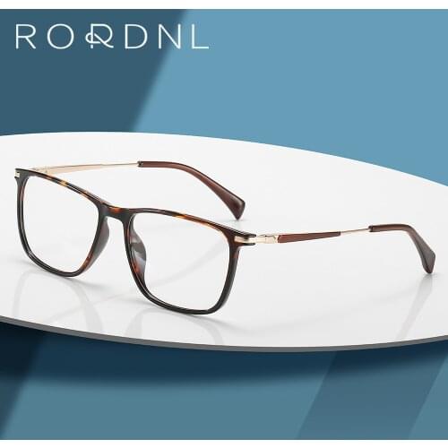 Square Prescription Eyeglasses Frame Men Myopia Optical Glasses Frame Male Full Rim TR90 spectacles Frame Fashion Brand Eyewear