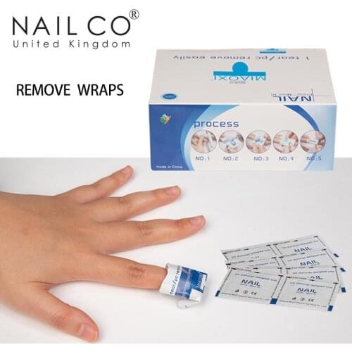 NAILCO 200 Piece Soak off Gel Polish Remove Bag New Winter Manicure Art Degreasing Solution Herramifications To Eliminate Nodes
