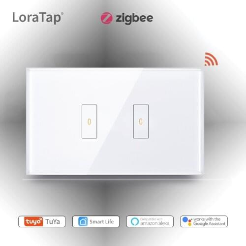 Tuya Smart Home ZigBee 1 2 3 Gang Wall Touch Switch with Glass Panel App Timer Remote Control Support Alexa Google Home MQTT