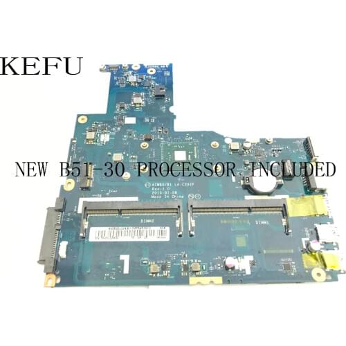 KEFU 100% NEW AIWB0/B1 LA-C292P laptop Motherboard For LENOVO B51-30 NOTEBOOK PC WITH PROCESSOR(no fingerprint connector )