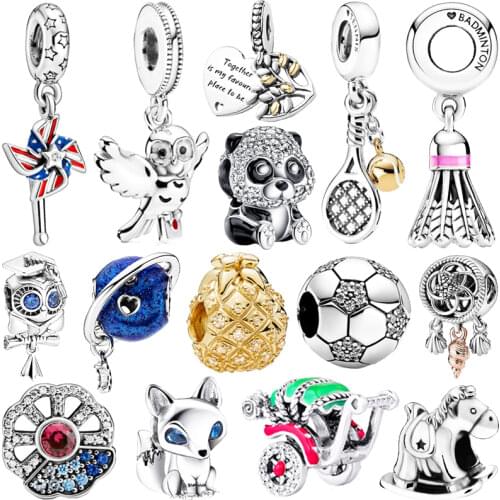 New Fashion European 925 Silver charms Pendant Bead Fit Original Charm Silver Bracelet Trinket Jewelry For Women Girl Gift