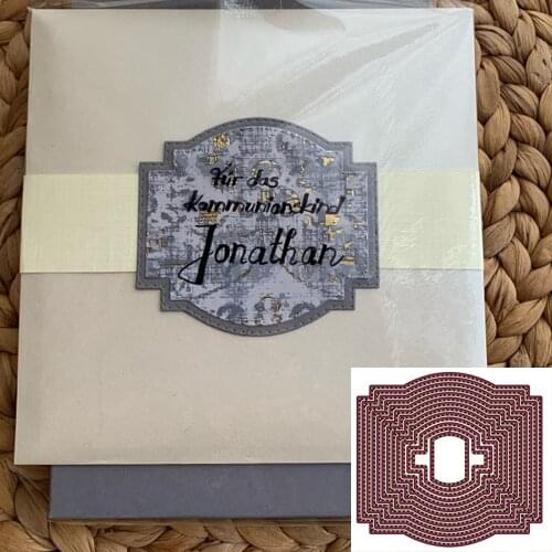 NEW METAL CUTTING DIES cut 13pc nesting frame background Scrapbooking paper craft punch knife embossing art cutter die