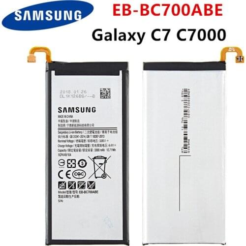 SAMSUNG Orginal EB-BC700ABE 3300mAh Battery For Samsung Galaxy C7 C7000 C7010 C7018 C7 Pro Duos SM-C701F/DS SM-C700
