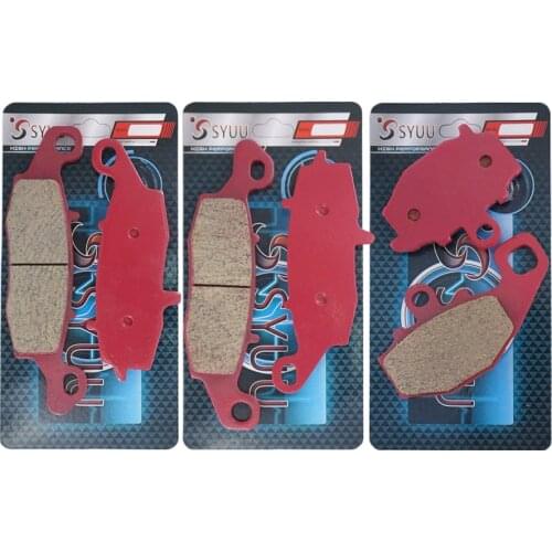 Motorcycle Front and Rear Brake Pads for Kawasaki ER650 ER6n 2006-2016 EX650R Ninja 2006-2014 KLE650 2007-2014 FA229 FA231 FA192