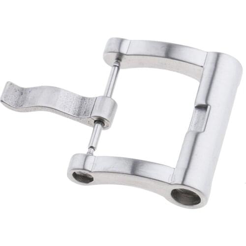 20mm Brushed Steel Replacement Pin Buckle Watch Buckle for Watch Band Straps
