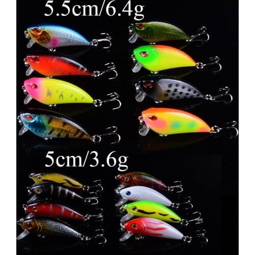 Lifelike Minnow Fishing Lure Mixed 2 Models Hard Baits of 16 Colors Carp Fishing Lure Wobblers Fishing Tackle pesca