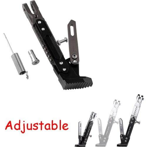 Universal Motorcycle Motorbike Adjustable Parking Stand Side Anti-slip Support Stand Fit For Motocross ATV Quad Dirt Pit Bike
