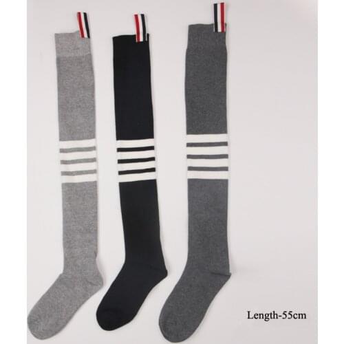 Mix 4 Pairs Happy Socks Funy Fashion Socks 2021 Women HipHop Cotton Striped Socks Girls Casual High Tube Socks dames sokken