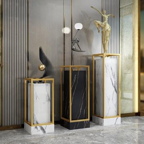 Modern Minimalist Stainless Steel Balcony Flower Stand Living Room Floor-standing Flower Racks Hallway Plant Shelves Decoration