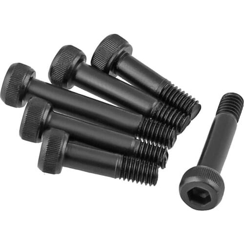 20/50Pcs M2 M2.5 M3 M4 Bushing Screw Carbon Steel Half Thread Black 12.9 Grade High Strength Semi Thread Hexagon Socket Screws