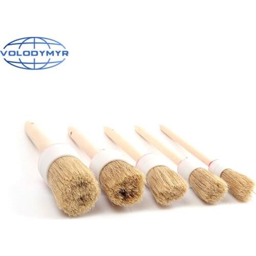 Volodymyr Detailing Brush Car Wash Brush 5pcs for Car Interior Wheel Rim Gap Dashboard Air Vent Trim Washing Detail Cleaning