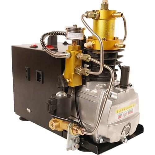 TUXING 300Bar 4500PSI PCP Air Compressor Auto Purge and Adjustable Auto Stop High Pressure Water Pump for Air Rifle Gun 110/220