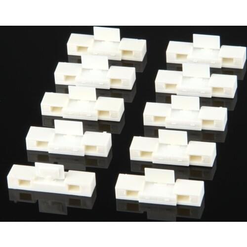 10pcs White Plastic 1:50 Scale Miniature Model TV Rack Model Dolls House Bedroom Furniture