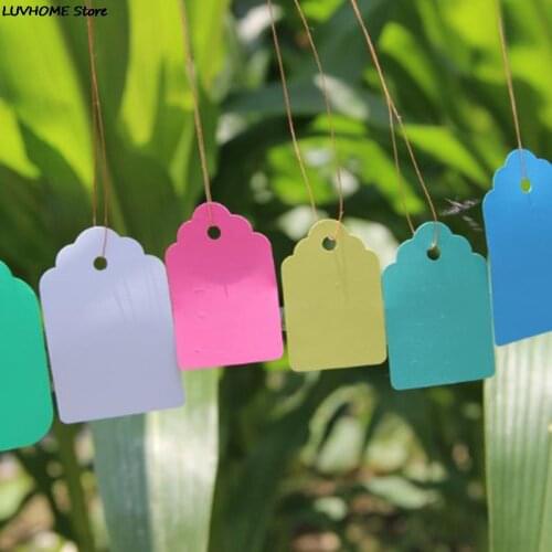 100Pcs Garden Plant Labels Plastic Plant Tags Nursery Markers Flower Pots Seed