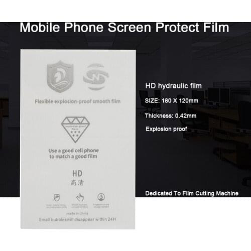 50PCS HD Explosion-Proof Flexible Hydraulic Film Mobile Phone Screen Protective Film Use For Film Cutting Machine