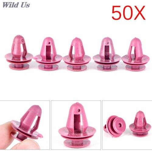 50pcs/lot Door Trim & Garnish Panel Retainer Clip Nylon Fastener For Toyota