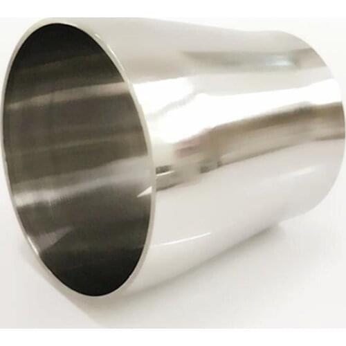 76mm 3" To to 51mm 2" OD Butt Welding Reducer SUS 304 Stainless Steel Sanitary Pipe Fitting Homebrew Beer Exhaust